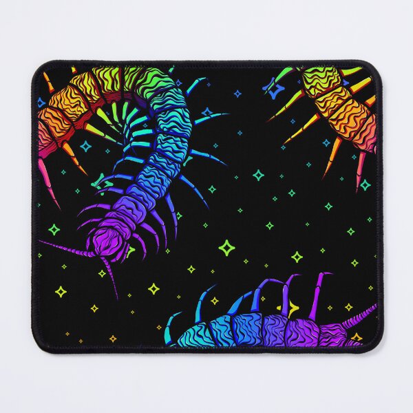 Item preview, Rainbow Trippy Centipedes Art designed and sold by DelylahCreates.