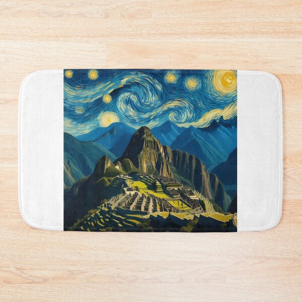 Item preview, Macchu Piccu, Peru, design in the style of Vincent van Gogh Starry Night designed and sold by CreativeSparkzz.