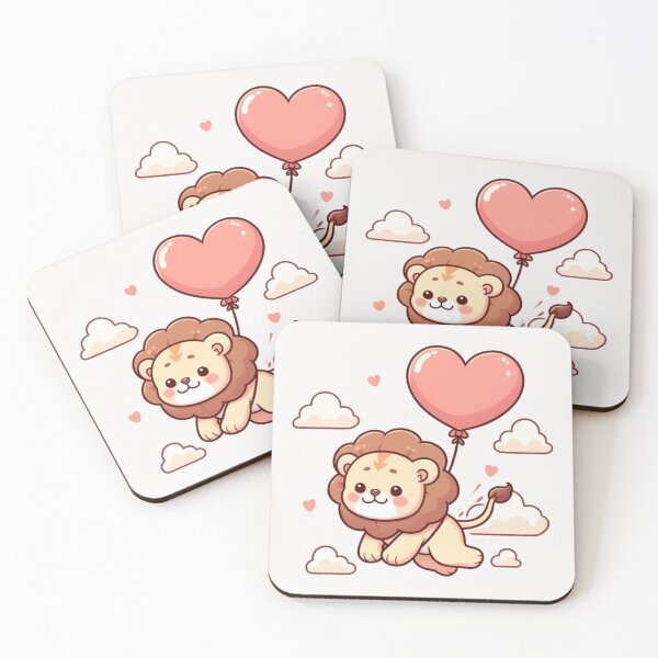 Item preview, Heart Balloon Cute Lion designed and sold by LemuellTrends.