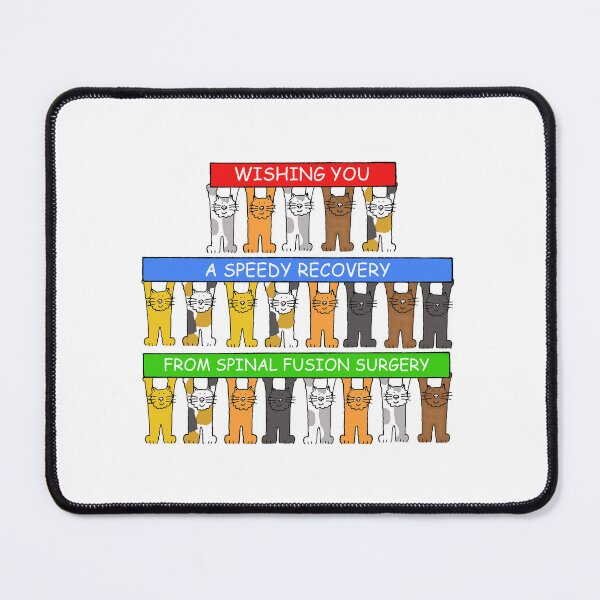 Item preview, Speedy Recovery from Spinal Fusion Surgery Cartoon Cats designed and sold by KateTaylor.