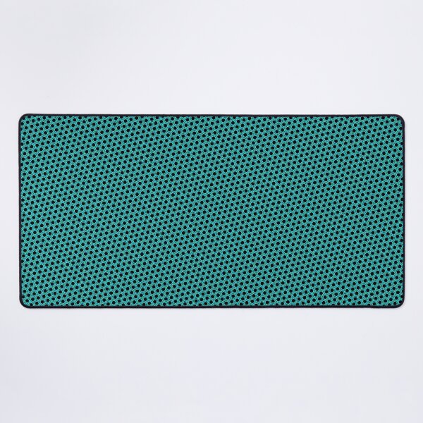 Item preview, Pattern hexagon blue on black background designed and sold by lachataigne.