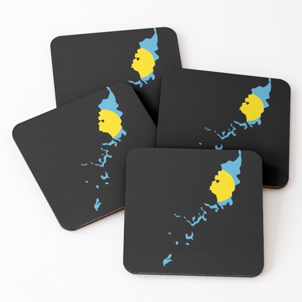Item preview, Flag Map of Palau designed and sold by feether-store.