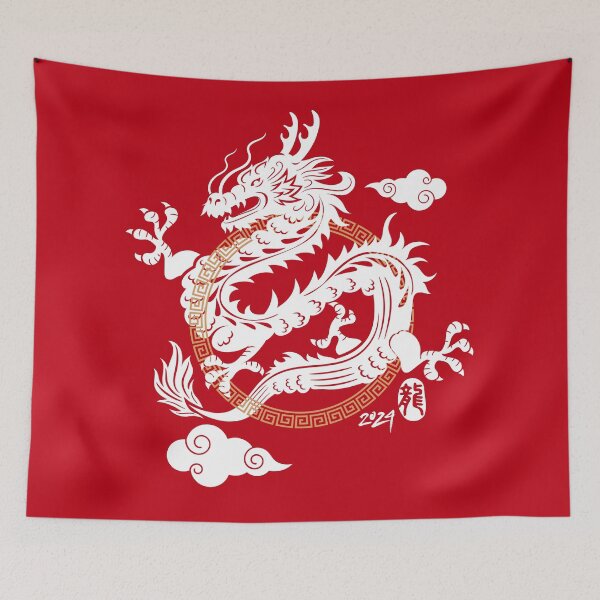 Item preview, Year of the Dragon - Lunar New Year Dragon - Chinese New Year - Happy New Year 2024 - Asian Dragon designed and sold by DesignByLeo.
