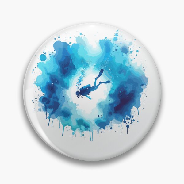 Item preview, Scuba Diver Dives Underwater In The Sea designed and sold by sbachstroem.