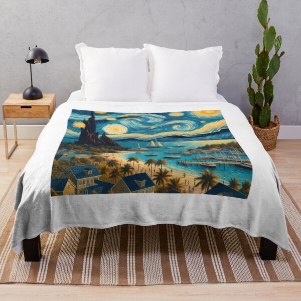 Artikelvorschau, Bahamas, Design im Stil von Vincent van Gogh Sternennacht entworfen und verkauft von CreativeSparkzz.