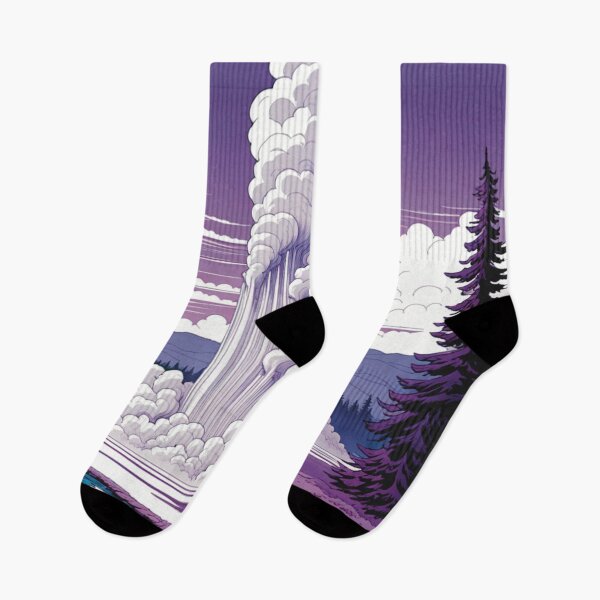 Item preview, Geyser in Yellowstone Violet Tones designed and sold by Secondearth.