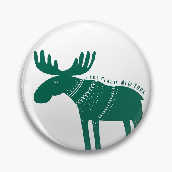 Item preview, Moose in a Sweater - Lake Placid, New York designed and sold by YonderAndBeyond.