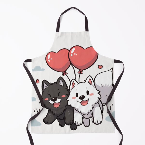 Item preview, Heart Balloon Cute Wolf Couple designed and sold by LemuellTrends.