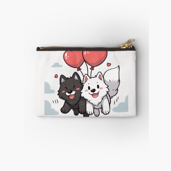 Item preview, Heart Balloon Cute Wolf Couple designed and sold by LemuellTrends.