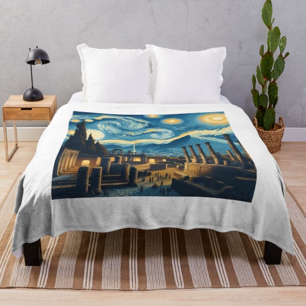 Artikelvorschau, Pompeji, Italien, Design im Stil von Vincent van Gogh Sternennacht entworfen und verkauft von CreativeSparkzz.