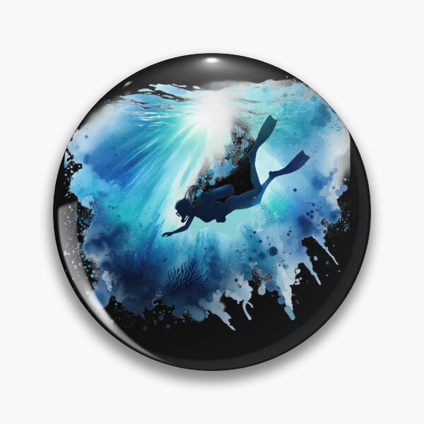 Item preview, Diving Diver Underwater Sea designed and sold by sbachstroem.