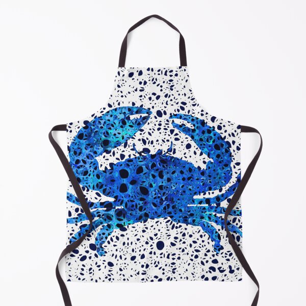 Item preview, Woven Sea Lace Pattern Blue Crab Art 1 designed and sold by Sharon Cummings Art.