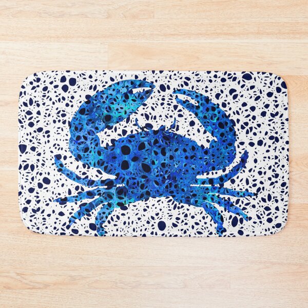 Item preview, Woven Sea Lace Pattern Blue Crab Art 1 designed and sold by Sharon Cummings Art.
