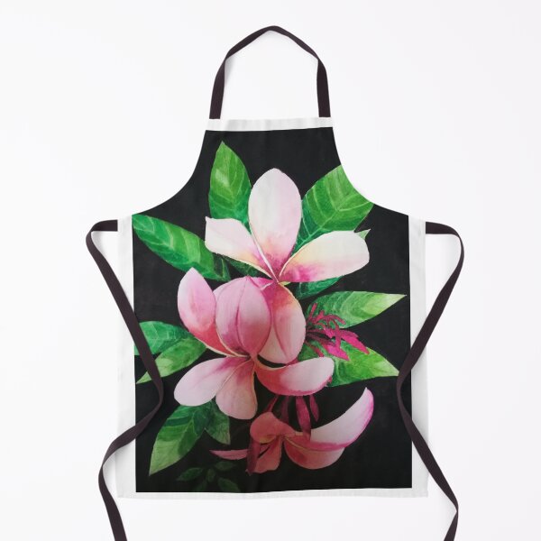 Item preview, Pink plumeria flowers watercolour painting. designed and sold by esvb.