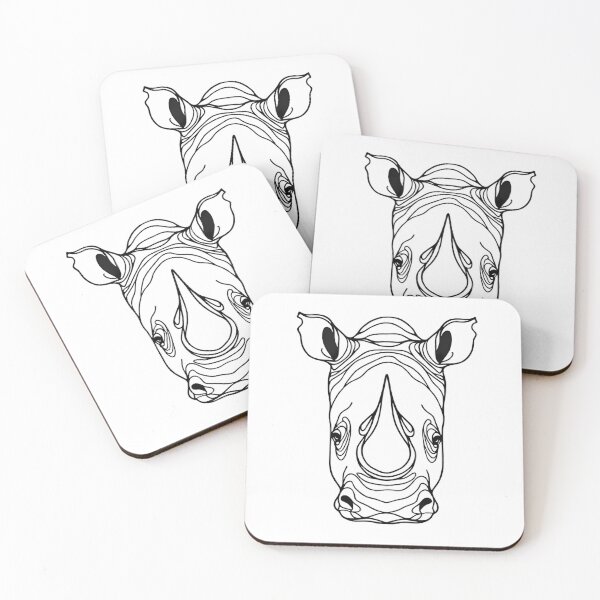 Item preview, Line Art: Rhinoceros designed and sold by CreativeSparkzz.