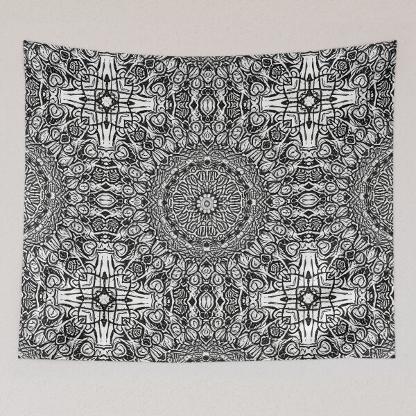 Item preview, Monochrome mandala pattern  designed and sold by Pattern-life-.