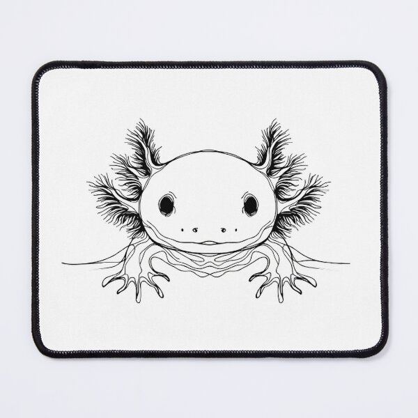 Item preview, Line Art: Axolotl designed and sold by CreativeSparkzz.