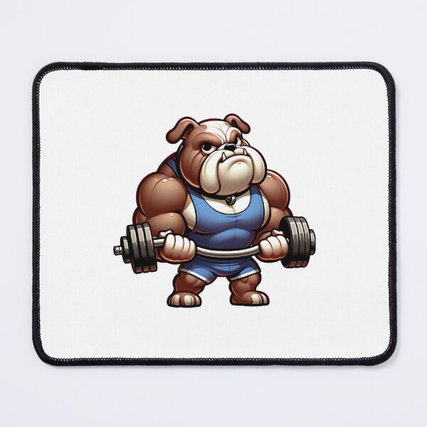 Item preview, Bulldog Power: Weightlifting Dog designed and sold by creativechaster.