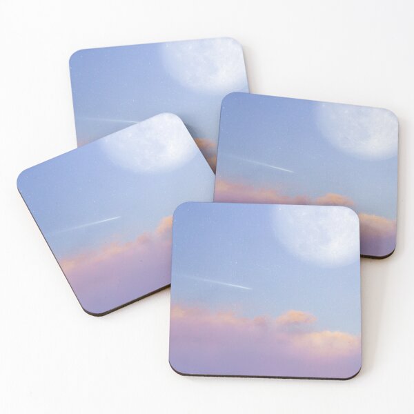 Item preview, Sky: Graceful Moon, Pink Clouds, and a Romantic Meteor Shower Moment designed and sold by JOYM0610.