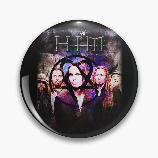 Item preview, HIM band_Love Metal-heartagram designed and sold by MusicVibesTee.