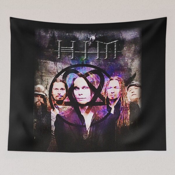 Item preview, HIM band_Love Metal-heartagram designed and sold by MusicVibesTee.
