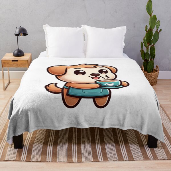 Item preview, "Morning Brew Buddy" - Cozy Dog Enjoying Coffee designed and sold by creativechaster.