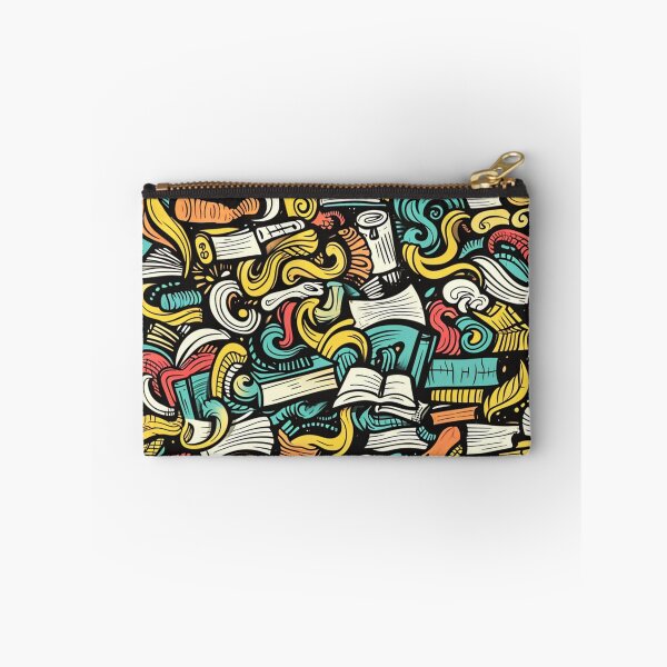 Item preview, Book Aesthetic, Abstract Doodle Books Pattern designed and sold by Desfix.