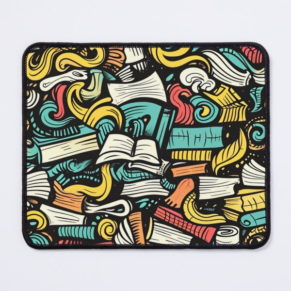 Item preview, Book Aesthetic, Abstract Doodle Books Pattern designed and sold by Desfix.
