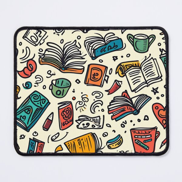 Item preview, Book Aesthetic, Abstract Doodle Books Pattern designed and sold by Desfix.