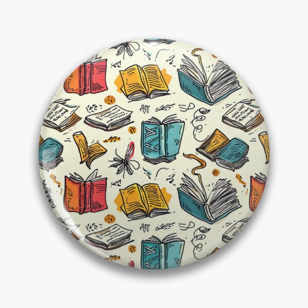 Item preview, Book Aesthetic, Abstract Doodle Books Pattern designed and sold by Desfix.