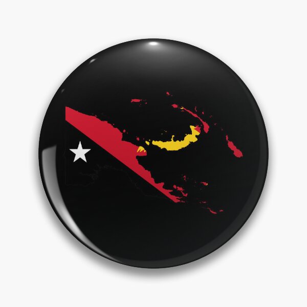 Item preview, Flag Map of Papua New Guinea designed and sold by feether-store.