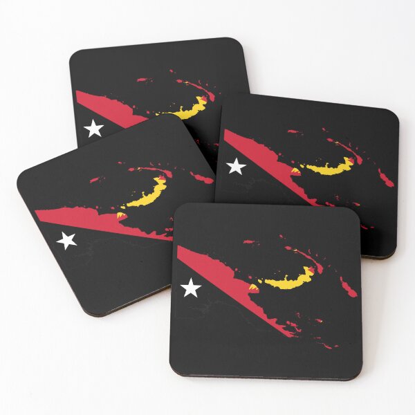 Item preview, Flag Map of Papua New Guinea designed and sold by feether-store.