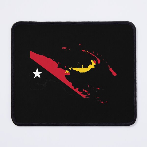 Item preview, Flag Map of Papua New Guinea designed and sold by feether-store.