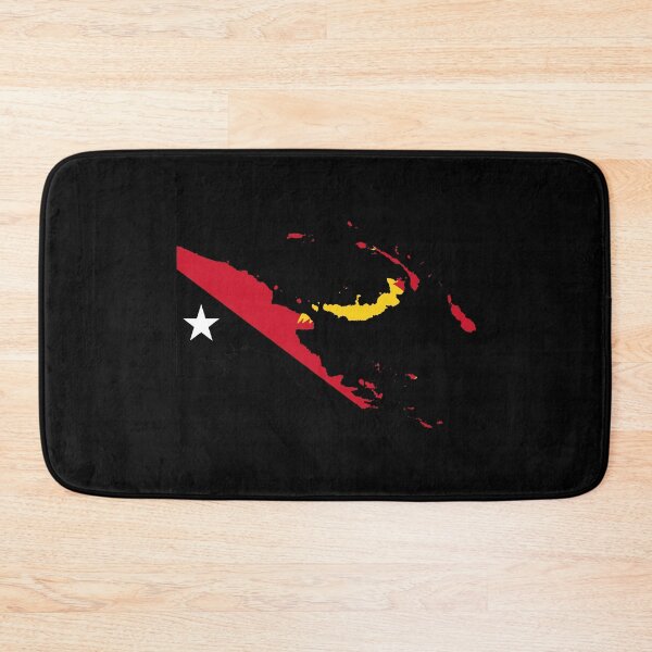 Item preview, Flag Map of Papua New Guinea designed and sold by feether-store.