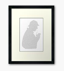 A Study in Text Framed Print