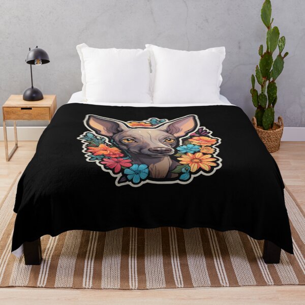 Item preview, Mexican Hairless in Flowers designed and sold by CUTEDOGGIEZ.