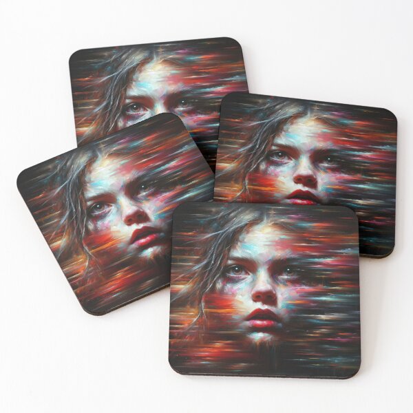 Item preview, Abstract painting of a beautiful young pretty girl designed and sold by Pablo Silvera.
