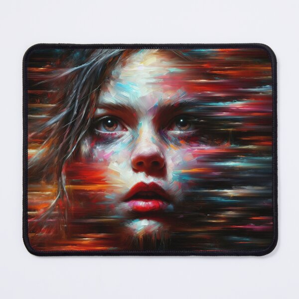 Item preview, Abstract painting of a beautiful young pretty girl designed and sold by Pablo Silvera.