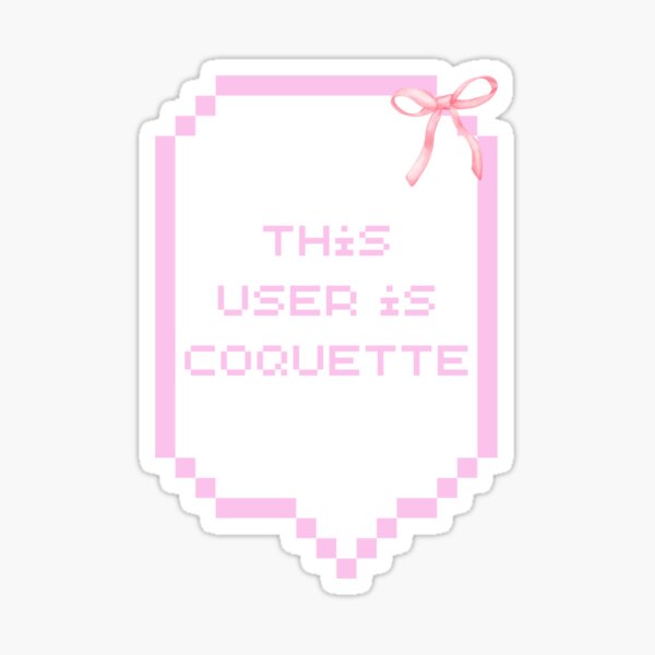 BulbaCraft 100Pcs Coquette Stickers - Coquette Aesthetic, Small Waterproof  Coquette Sticker Sheets Pink for Phone Cases, Laptop - Coquette Room Decor