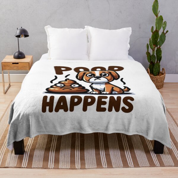 Item preview, "Poop Happens" Cartoon Dog designed and sold by creativechaster.