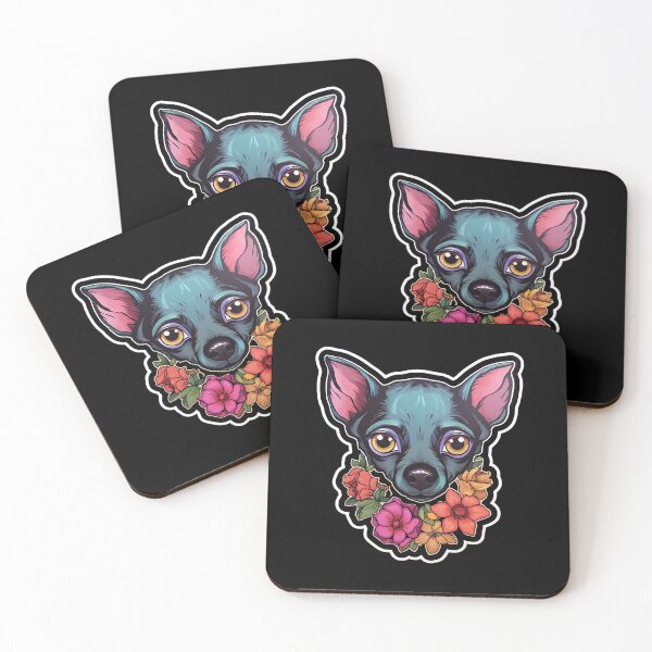 Item preview, Mexican Hairless with Flowers designed and sold by CUTEDOGGIEZ.
