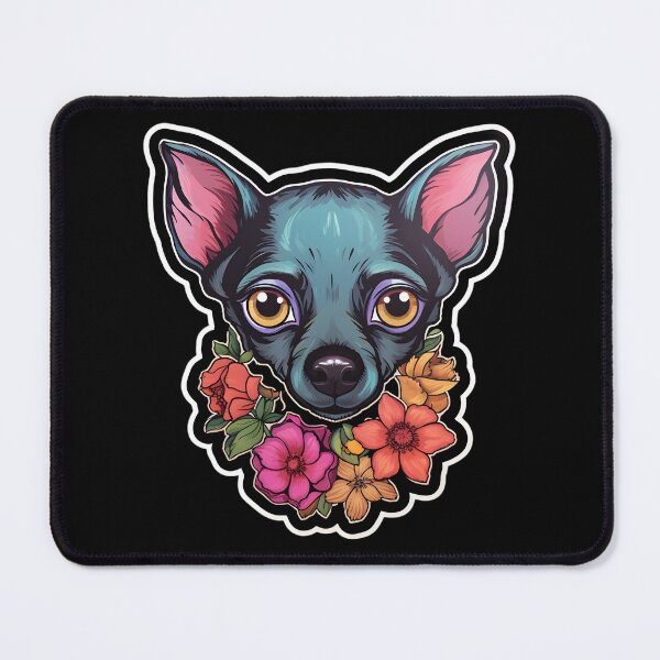 Item preview, Mexican Hairless with Flowers designed and sold by CUTEDOGGIEZ.