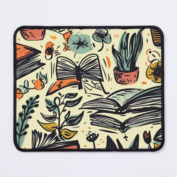Item preview, Book Aesthetic, Abstract Doodle Books Pattern designed and sold by Desfix.