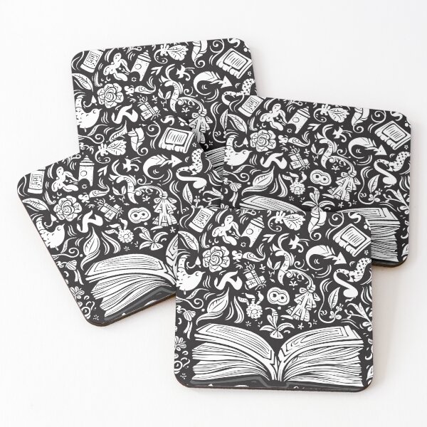 Item preview, Book Aesthetic, Abstract Doodle Books Pattern designed and sold by Desfix.