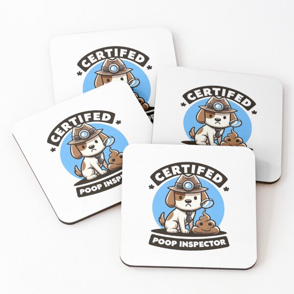 Item preview, "Certified Poop Inspector" with Magnifying Glass designed and sold by creativechaster.