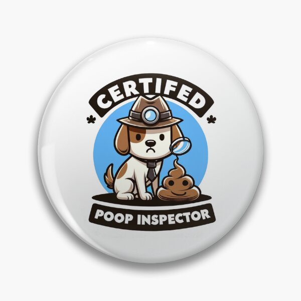 Item preview, "Certified Poop Inspector" with Magnifying Glass designed and sold by creativechaster.
