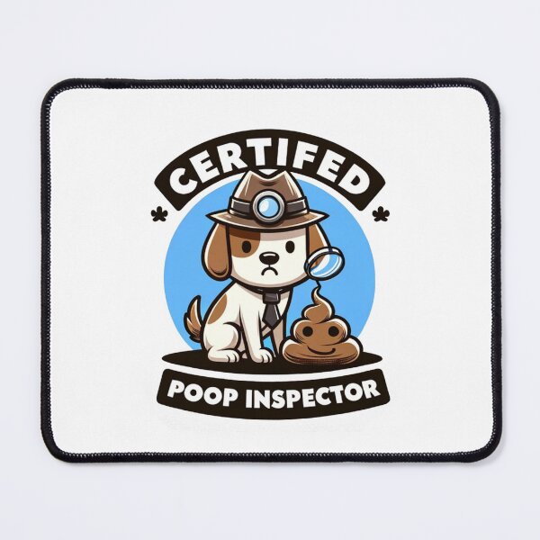 Item preview, "Certified Poop Inspector" with Magnifying Glass designed and sold by creativechaster.