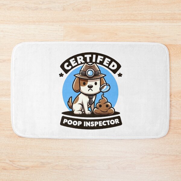 Item preview, "Certified Poop Inspector" with Magnifying Glass designed and sold by creativechaster.