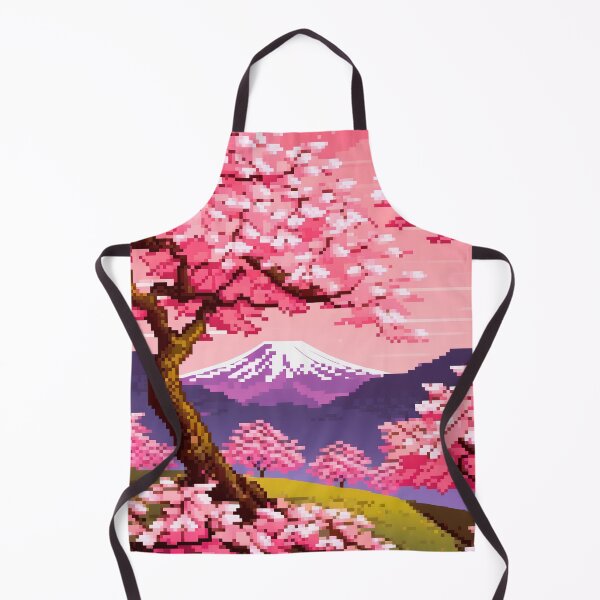 Item preview, Pixel art sakura tree landscape designed and sold by Renlexd.