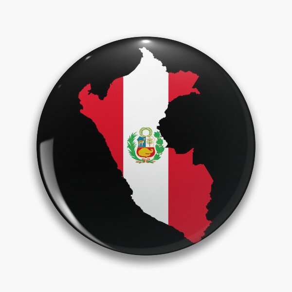 Item preview, Flag Map of Peru designed and sold by feether-store.